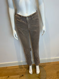 Beige Armani Jeans Velvet Straight Leg Jeans Size 30 ladies