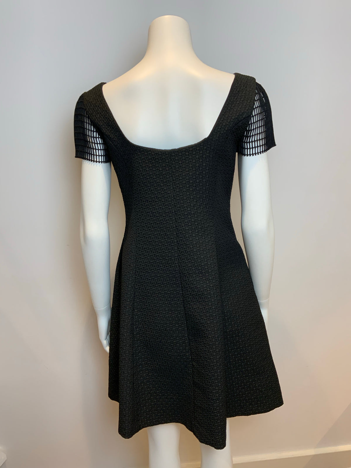 Juliju Elegant Jacquard Little Black Dress Size I 42 US 6 UK 10 ladies