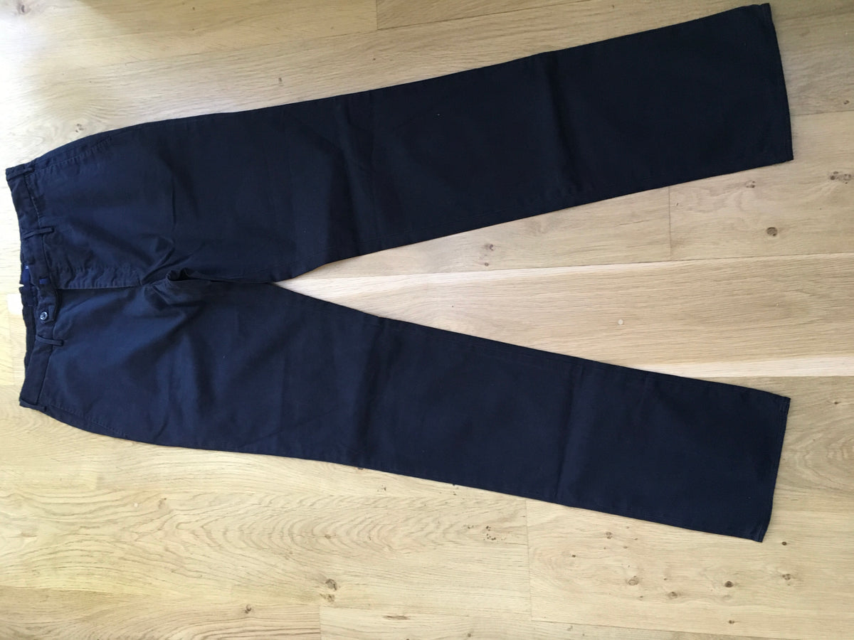 incotex Venezia 1951 High Comfort Navy Cotton-Blend Chinos Pants Trousers men