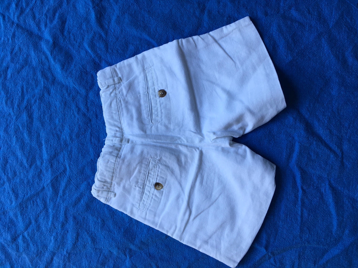 NECK & NECK KIDS Boys Children White Linen Bermuda Shorts 8-9 years 4 years Children