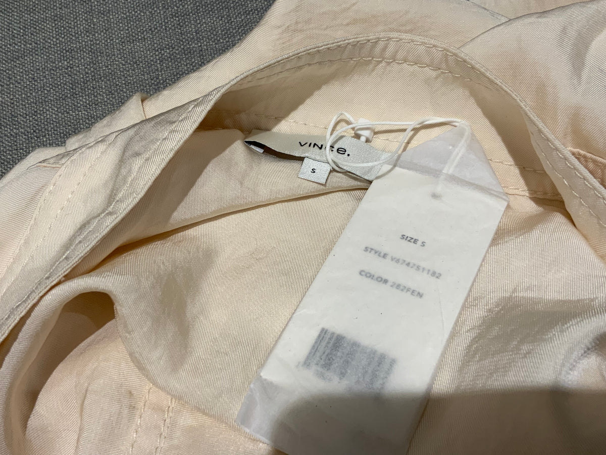 Vince Long Sleeve concealed placket utility shirt dress SIZE S SMALL ladies