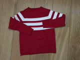 Il Gufo Boys Red Knit White Striped Sweater Jumper 8 years Boys Children