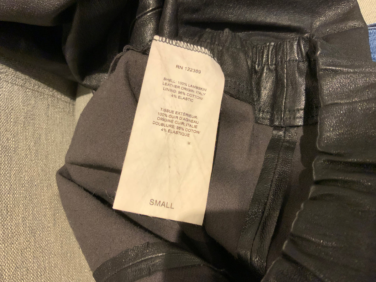 The ROW Skinny Moto Leather Legging Pants Trousers Size S small ladies
