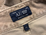 Beige Armani Jeans Velvet Straight Leg Jeans Size 30 ladies