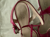 Ralph Lauren Polo Fuchsia Patent Leather Sandals Size 39 1/2 UK 6.5 US 9.5 ladies