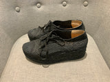 Robert Clergerie Black Pinto Raffia Espadrilles Trainers Shoes 39 Uk 6 US 9 ladies