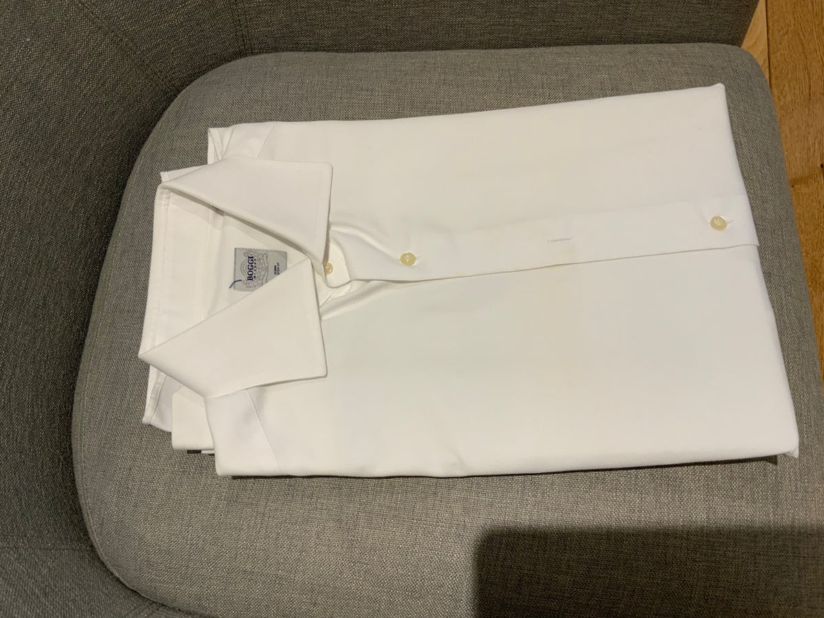 BOGGI SLIM FIT LONG SLEEVE BUTTON-UP SHIRT SIZE 15 1/2" 39 CM men