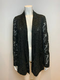 JASMINE DI MILO BLACK LACE BLAZER SIZE UK 14 US 10 EU 42 ladies