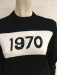 BELLA FREUD 1970 SPARKLE WOOL JUMPER SWEATER SIZE L LARGE Ladies