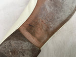 CHANEL CC Cap-Toe Leather Beige/Silver FLAT SHOE SIZE 36 UK 3 US 6 NOT A PAIR ladies