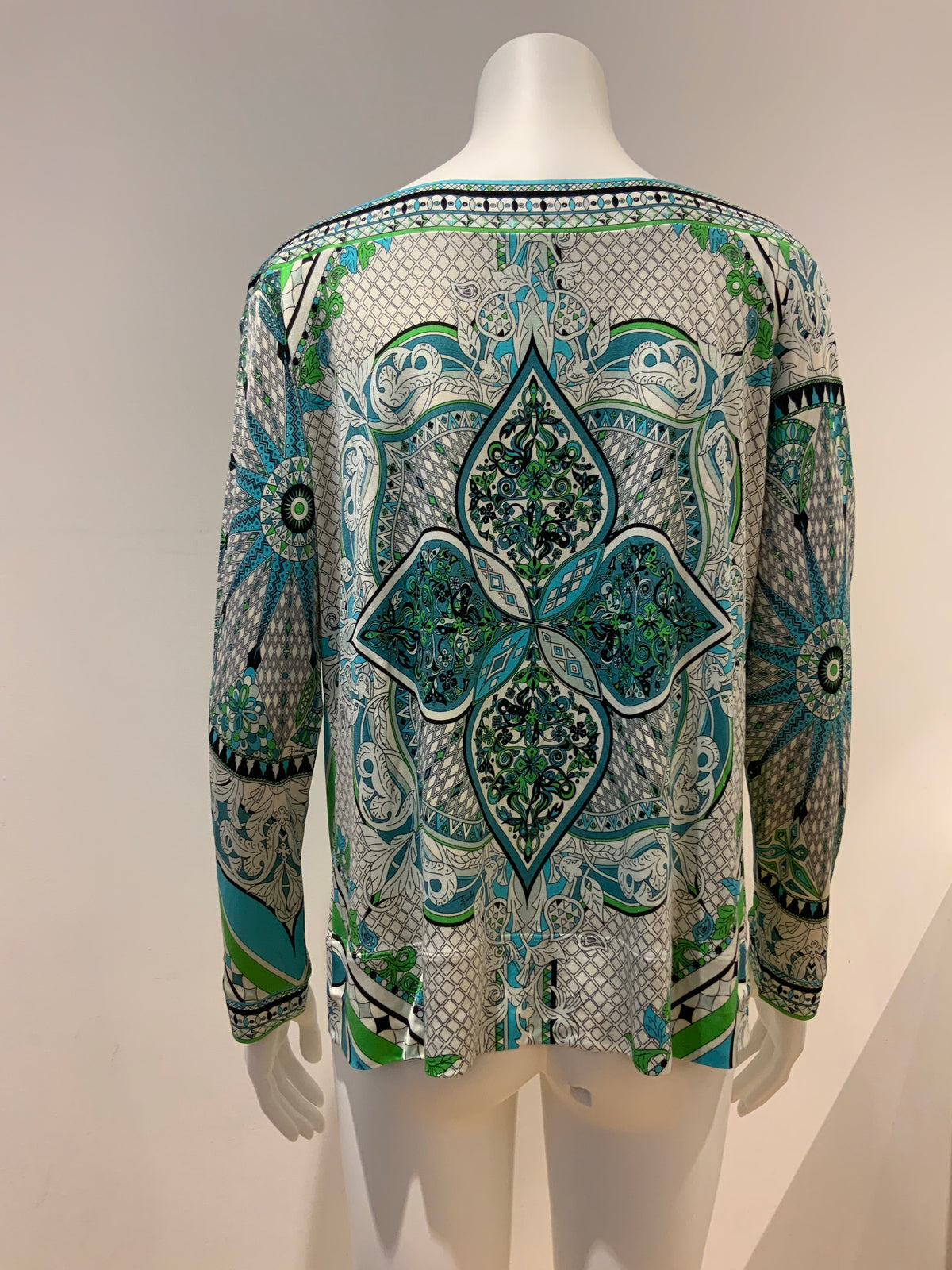Emilio Pucci MOST WANTED Silk Runaway Blouse I 48 UK 16 US 14 ladies