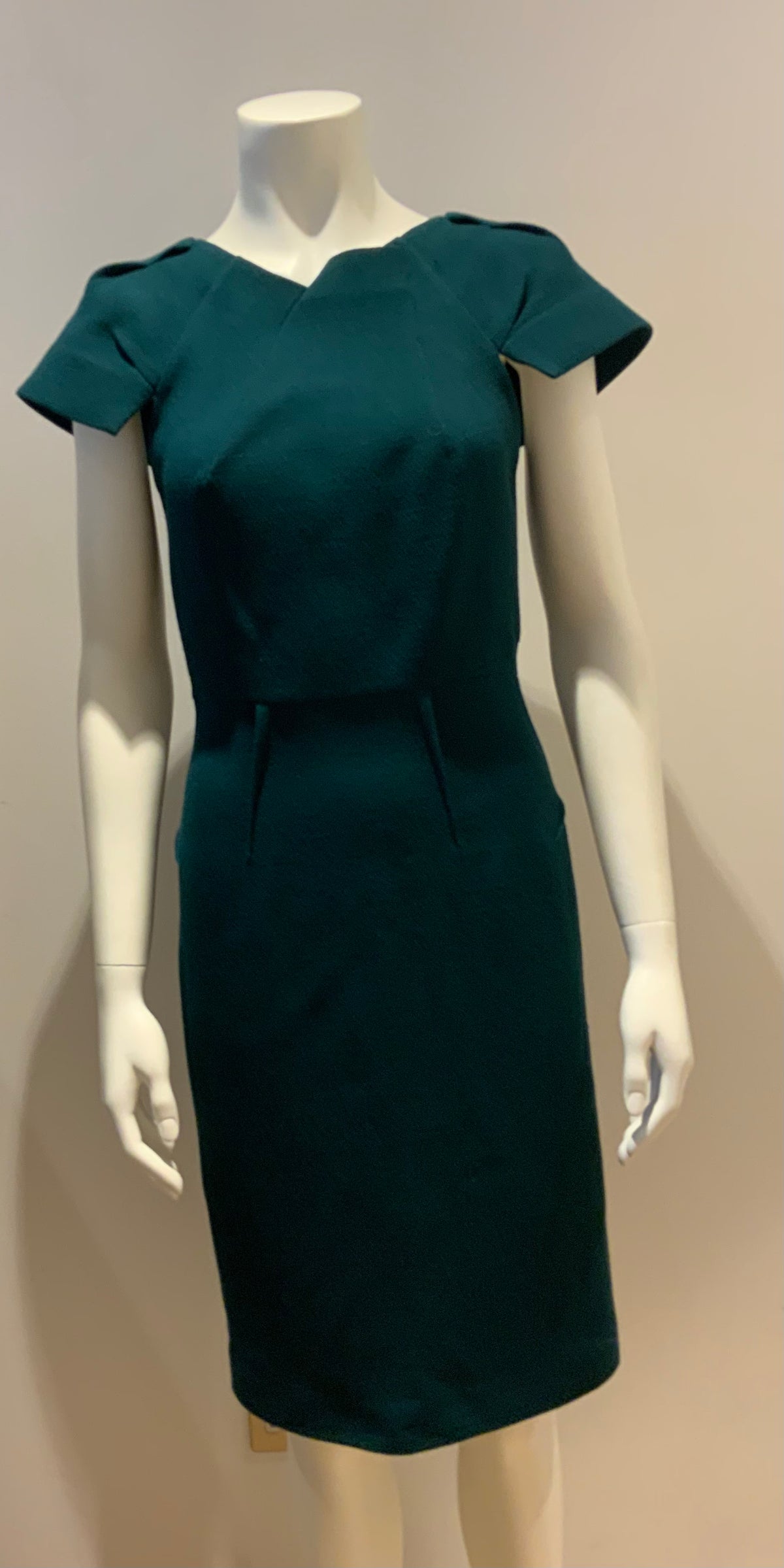Celebrities favorite gorgeous rm roland mouret scirocco origami teal dress UK 12 ladies