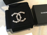 CHANEL Limited Edition 2020 Crystals CC XL Brooch Champagn Gold ladies