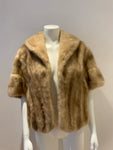 Gittelman's Sons Vintage Mink Fur Stole Cape Shawl Honey Blonde Fur Stole ladies