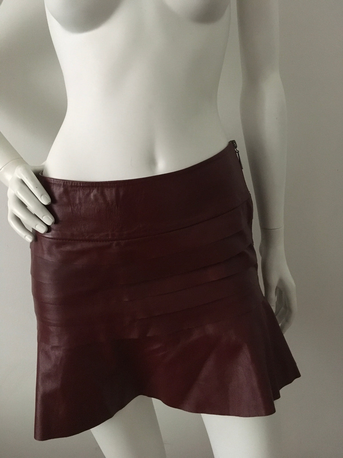 Ateen Brazil Faux Leather Mini Skirt 38 S Small ladies