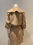 Carven beige double breasted trench coat in Natural Size F 34 UK 6 US 2 ladies