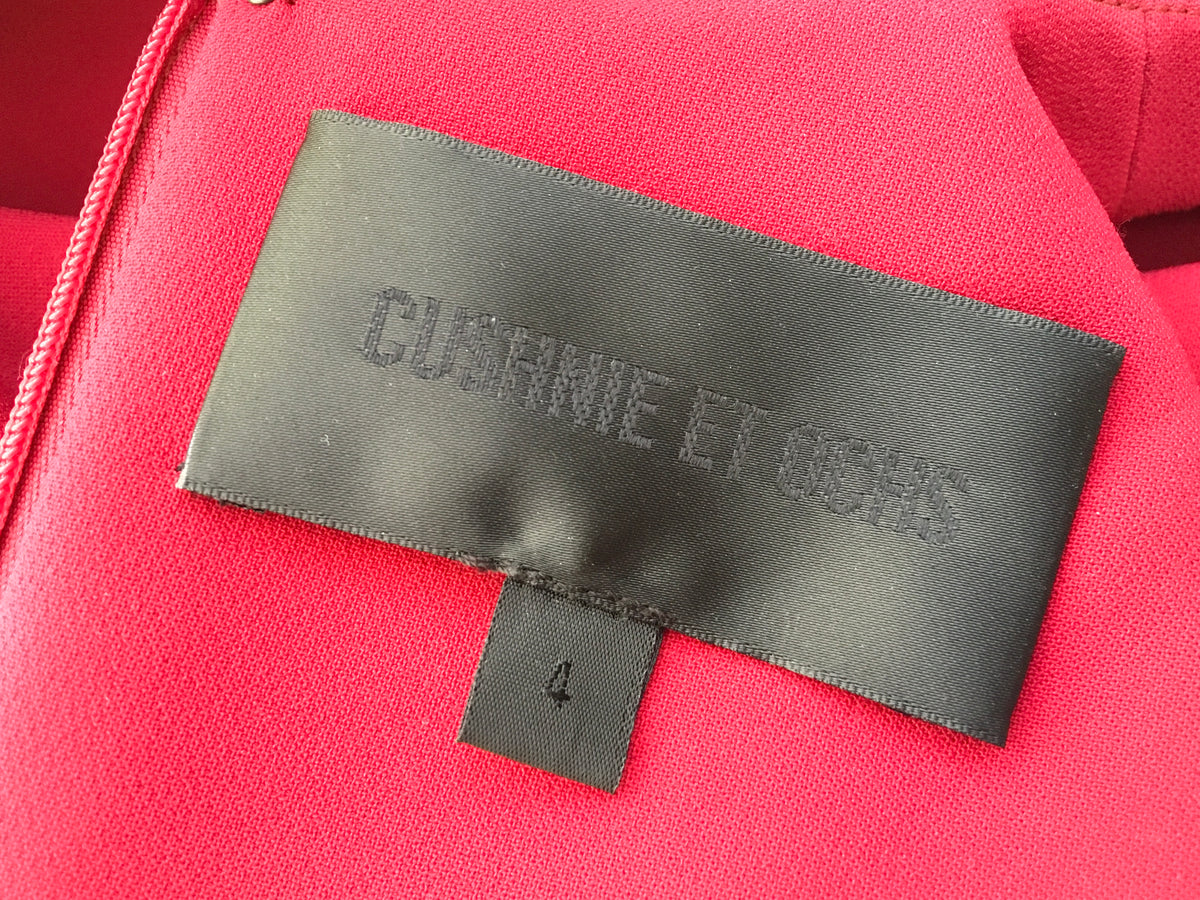 Cushnie et Ochs The Josephine Red Dress Size US 4 UK 8 ladies