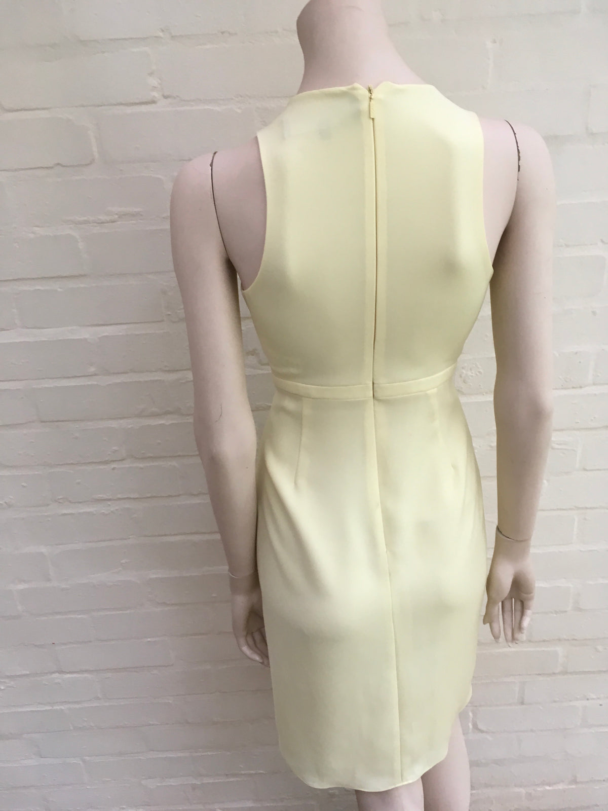 GUCCI Women's Pleated yellow cady dress Size I 36 UK 4 US 0 XXS Ladies