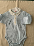 Trudi Baby Boy Knit Growsuit Overcast Stripe All in One Body 3-6 month 60 cm children