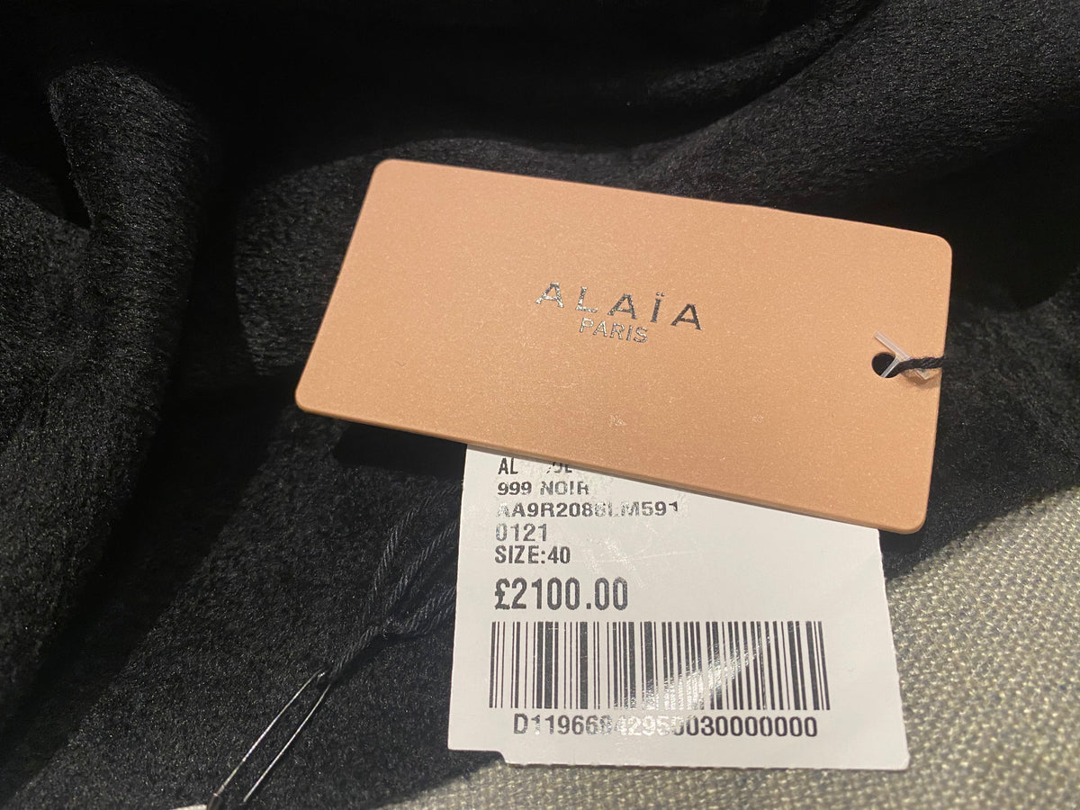 Azzedine Alaïa Alaia MOST WANTED Black Stretch-velvet Gown Size F 40 UK 12 US 8 ladies