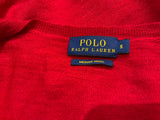 Ralph Lauren POLO Extra Fine Merino Wool V neck Jumper Sweater Size S small ladies