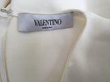 VALENTINO  scalloped tunic White Silke Size 40 S Small ladies
