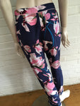 ERDEM Giulia silk cropped floral-print slim-leg pants trousers size UK 8 US 4 Ladies
