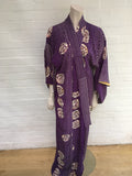 KISSHOTEN Purple Queen silk kimono Made in Japan ladies