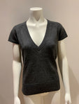 Pure Collection Anthracite pure cashmere sleeves v neck Size UK 10 US 4 ladies