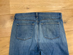 J BRAND Reserved Indigo Mid Rise Stretch Cropped Rail Jeans SIZE 30 ladies