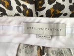 Stella McCartney Women's Brown Leopard Printed Linen Shorts Ladies