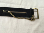 Alexander McQueen McQ Chain and velvet waist belt Ladies