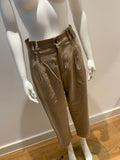 ZARA Beige High Waisted Pleated Trousers Size S small ladies