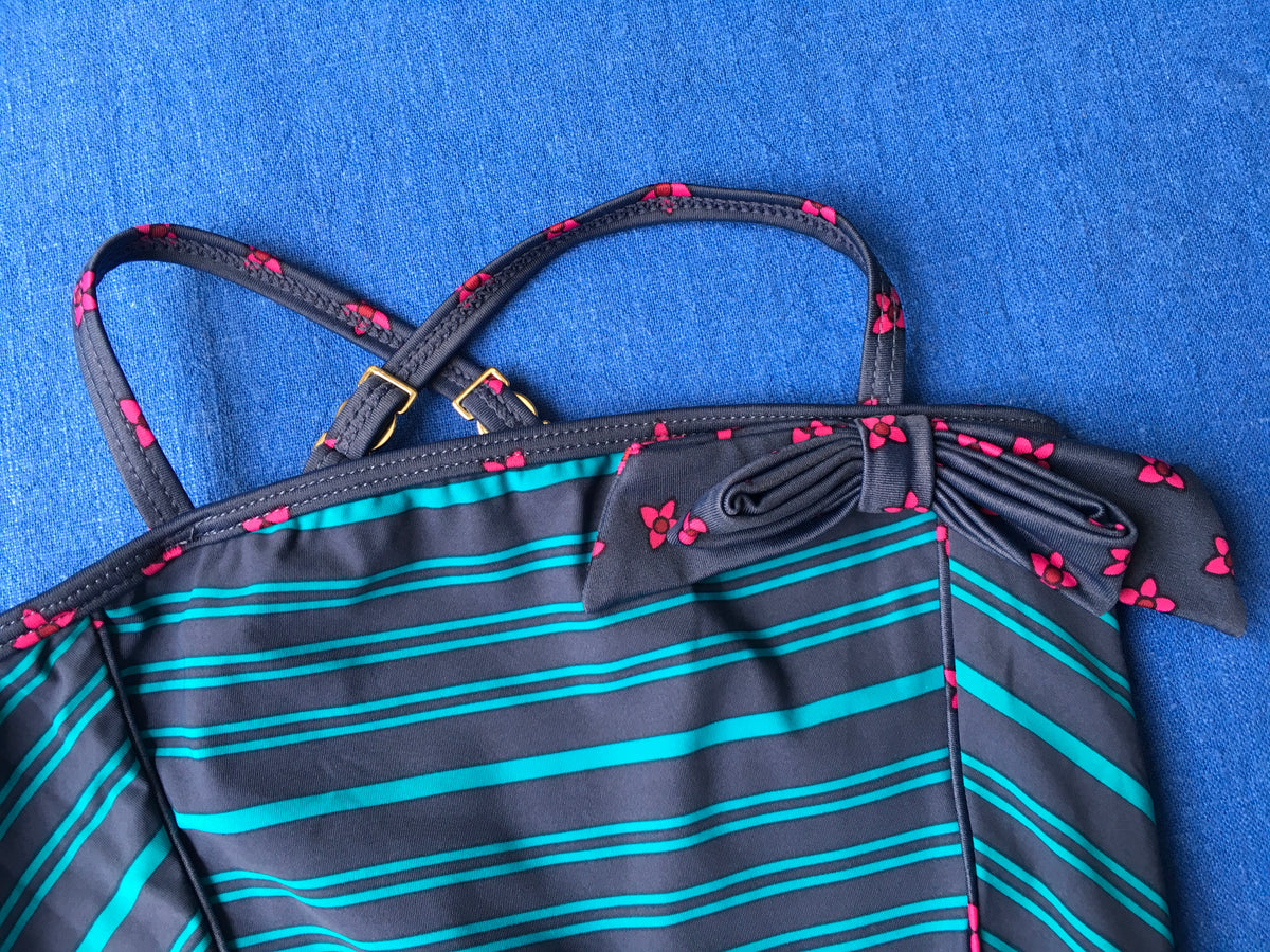 Little Marc Jacobs Striped One-Piece Swimsuit Swimwear Size 6 Year Old Children