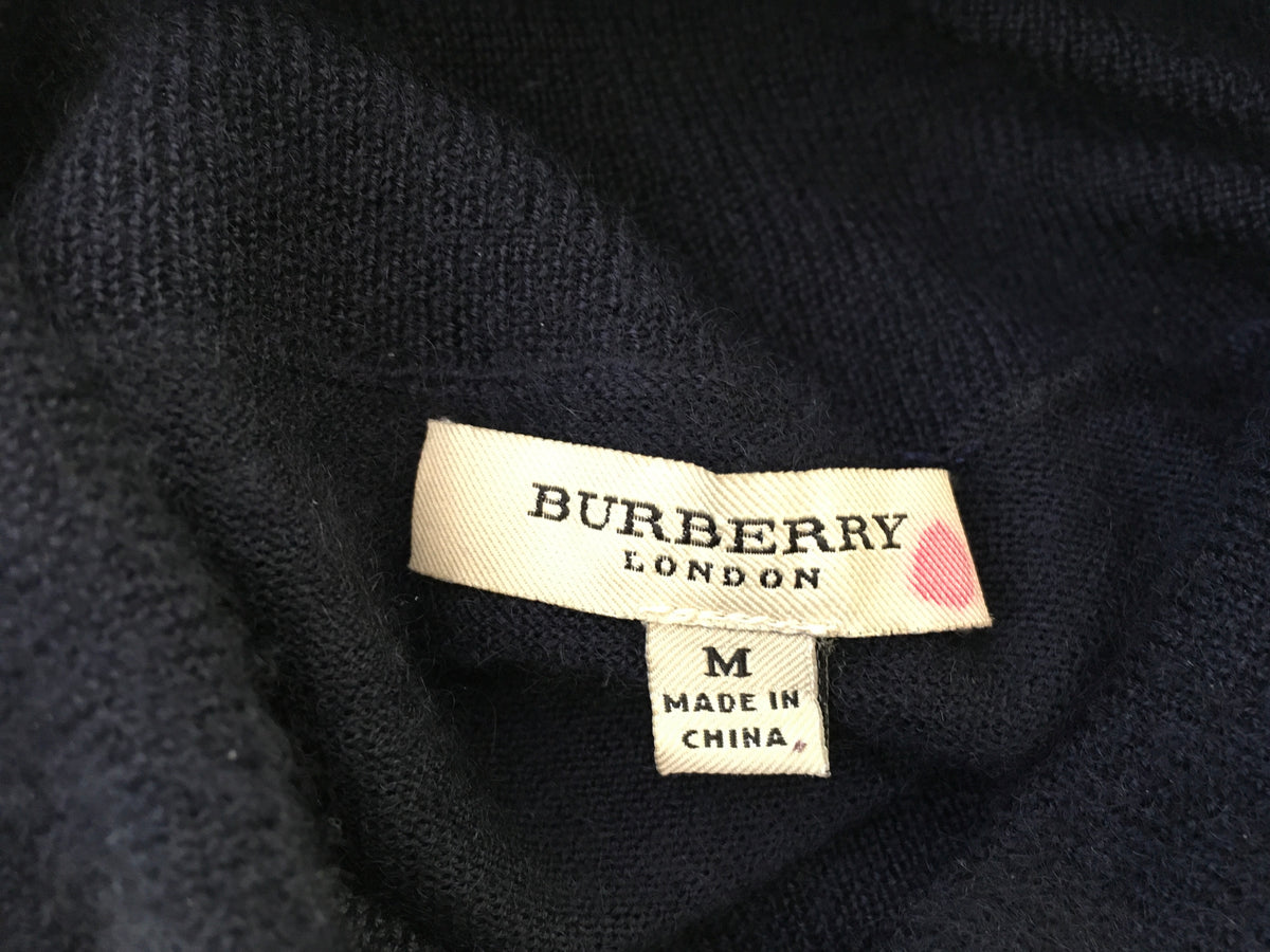 BURBERRY LONDON SUPERFINE ROLL NECK TURTLE CASHMERE KNIT SWEATER JUMPER M MEDIUM Men