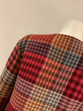 Loro Piana 100% Cashmere Reversible Traford Caviar Check Jacket Size I 38 XS ladies