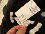 H&M black cotton knitted sweater jumper hoodie Size 10-12 years children