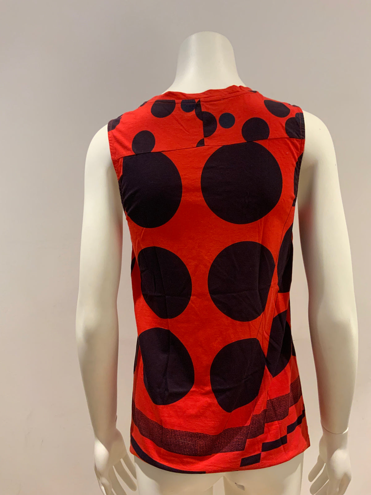 Stella McCartney Red Black Polka Dots Top T shirt Size I 40 UK 8 US 6 S small ladies