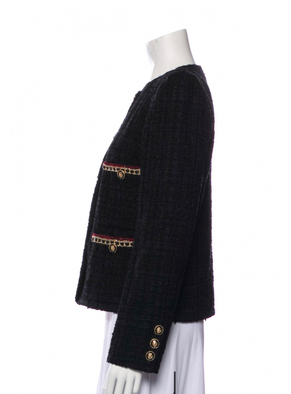 Chanel Lesage Tweed Evening Jacket La Petite Vest Noir 2022 ladies