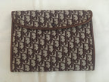Christian Dior 1960's Diorissimo vintage  Leather Trim Clutch Pouch Ladies