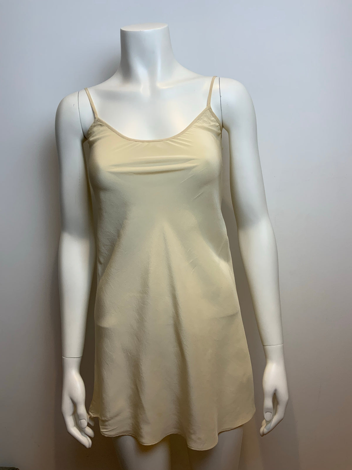 Jovovich Hawk Silk Ecru Slip Mini Dress Size US 0 XXS ladies