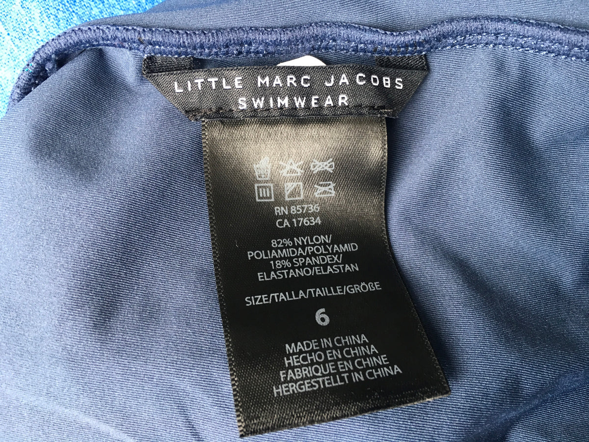 Little Marc Jacobs Striped One-Piece Swimsuit Swimwear Size 6 Year Old Children