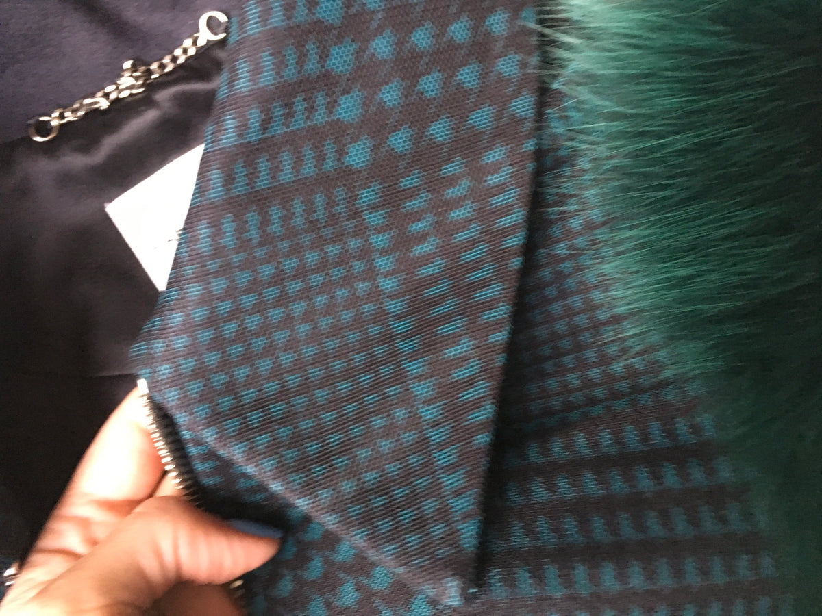 MARY KATRANTZOU Lodger saga fox fur sleeve tulle and wool jacket  Ladies