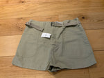ISABEL MARANT ÉTOILE Rike Khaki Shorts Linen Blend Size F 40 UK 12 US 8 ladies