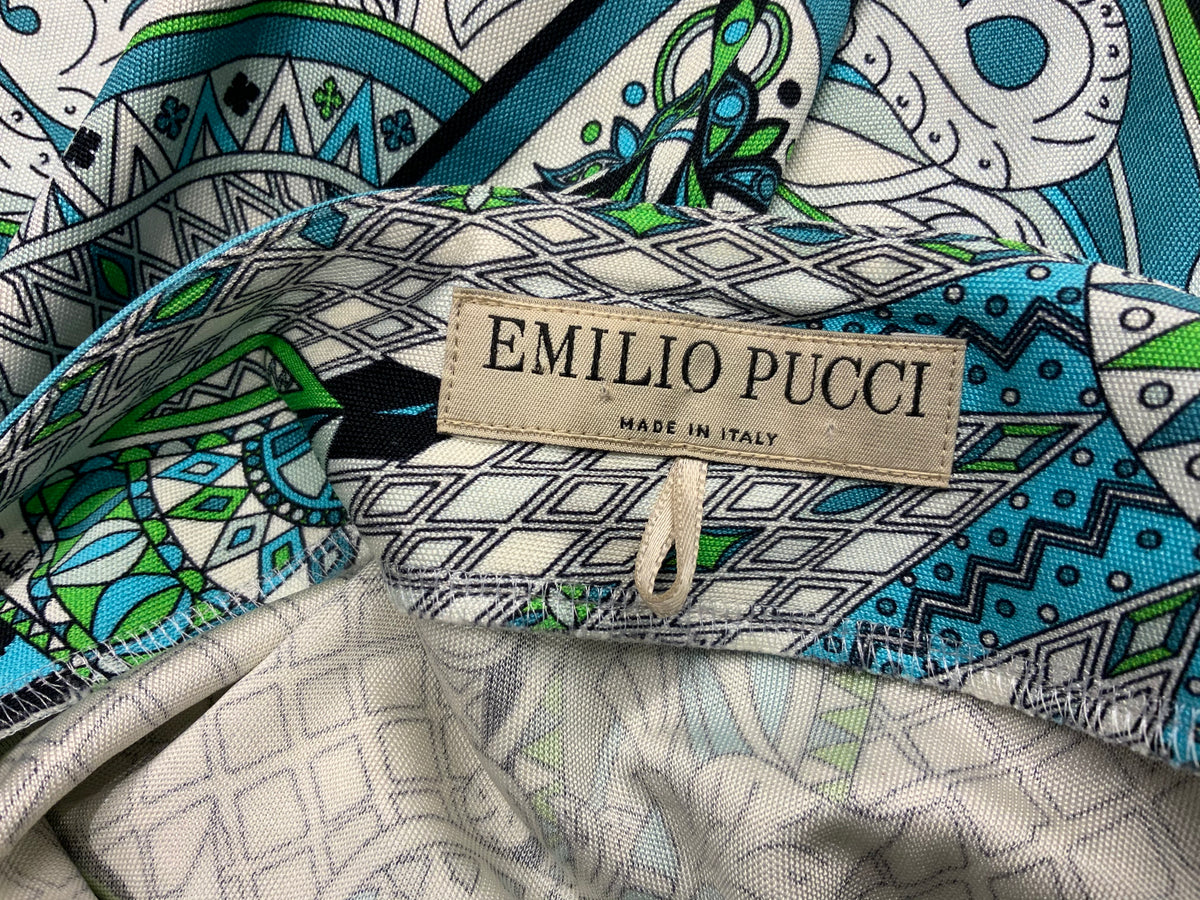 Emilio Pucci MOST WANTED Silk Runaway Blouse I 48 UK 16 US 14 ladies