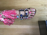 Sam Edelman Gretchen embroidered canvas and leather sandals Size 9 UK 7 39 ladies