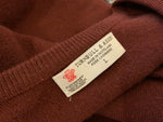 Turnbull & Asser Burgundy Pure Cashmere Knit Crewneck Jumper Sweater Size L large men