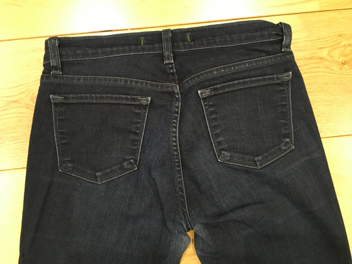J BRAND Zoey Triple Zip Skinny Ankle Jeans Soho Ultra Dark Size 27 ladies