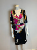 Diane von Furstenberg 'Eve' Snake Print Silk Wrap Dress Size US 10 UK 14 ladies