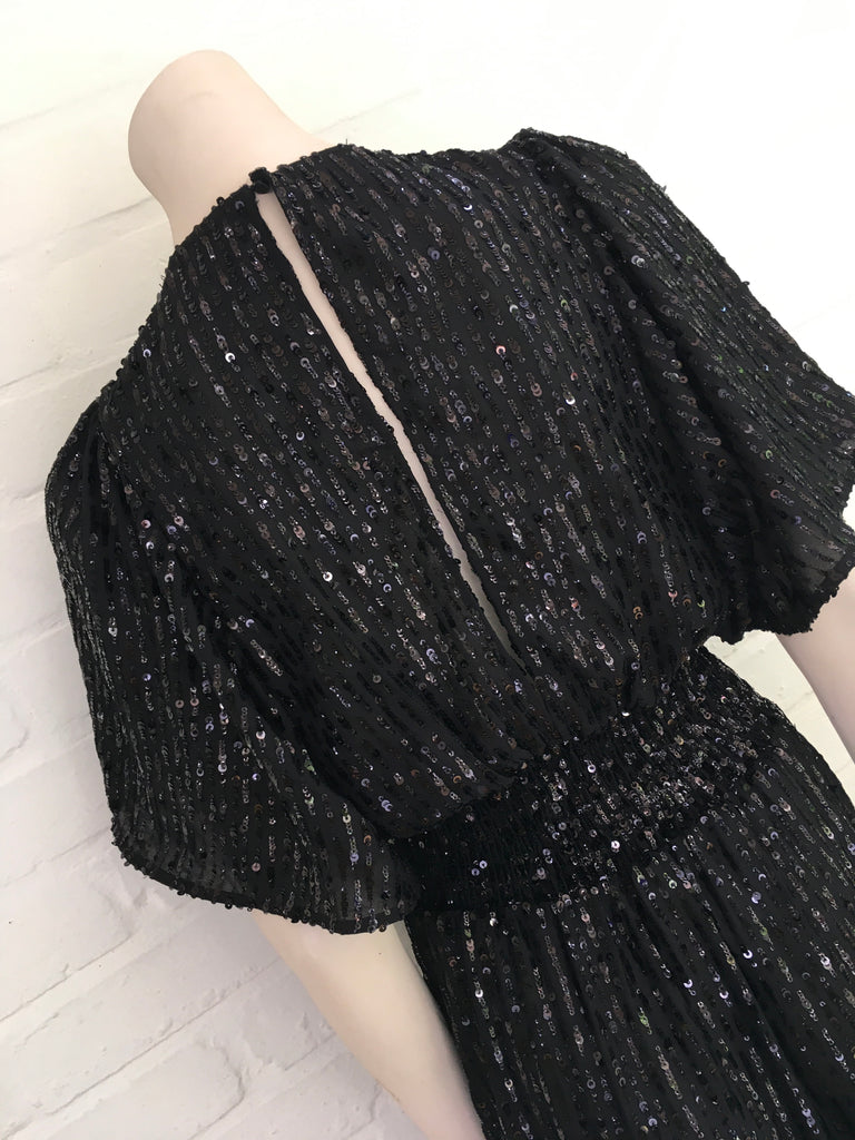 MAJE Sequin-embellished midi dress Size 3 L large ladies Afashionistastore MAJE Sequin-embellished midi dress Size 3 L large ladies Afashionistastore
